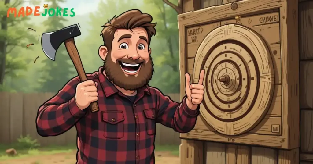 Dad Axe Throwing Jokes