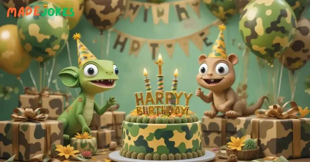 Camouflage Birthday Jokes