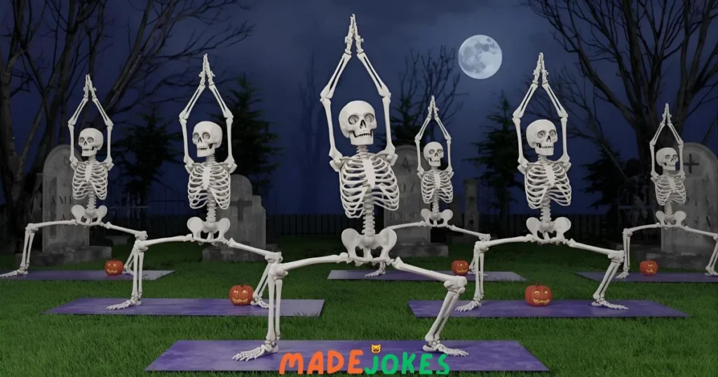 Cheesy Halloween Yoga Puns
