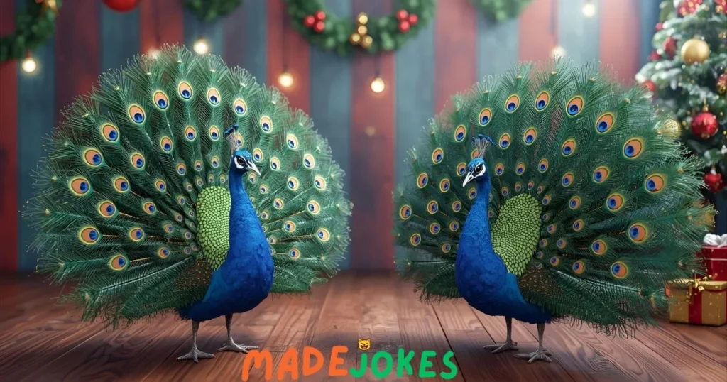 Christmas Peacock Puns
