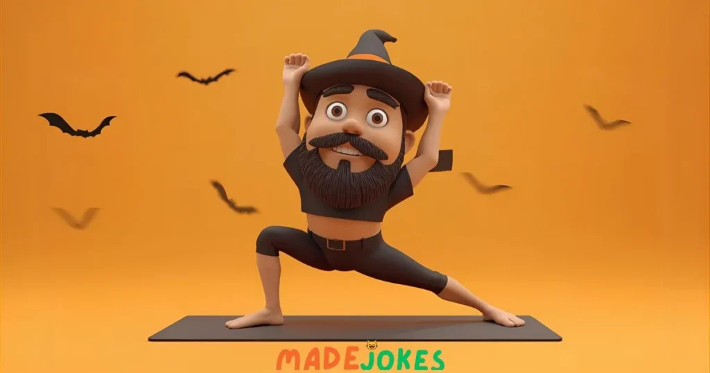 Dad Halloween Yoga Puns 
