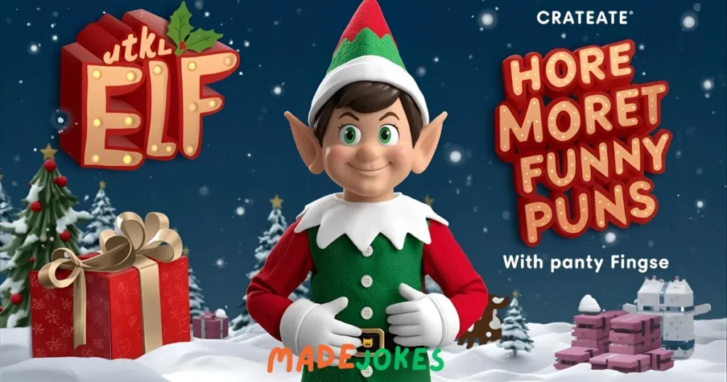 Elf Puns with a Holiday Workshop 
