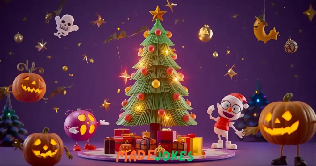 Halloween Christmas Tree Puns