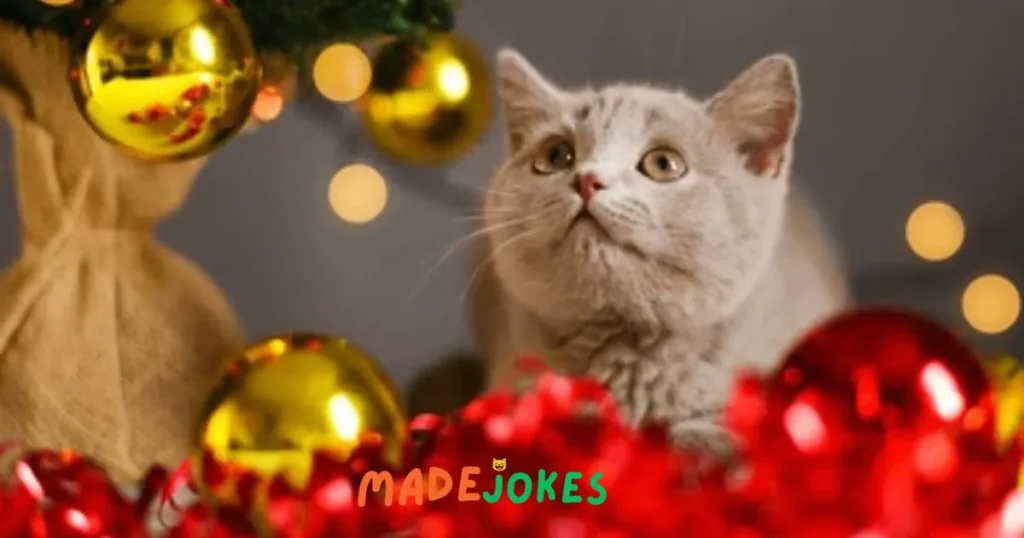 Christmas Cat Drawing 